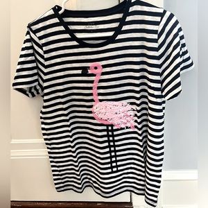 J. Crew Factory Collection Teed flamingo shirt